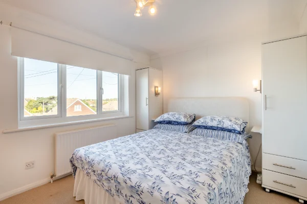 Beach House holiday let in Greatstone, Kent. Double Bedroom.