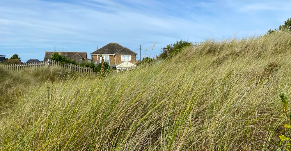 Beach House holiday let in Greatstone, Kent. Rear view